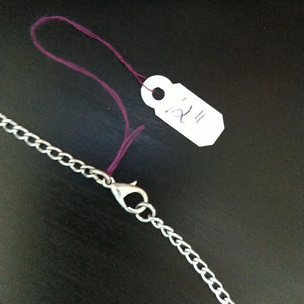Anklet, Hello Kitty Silver tube bail red bead 12